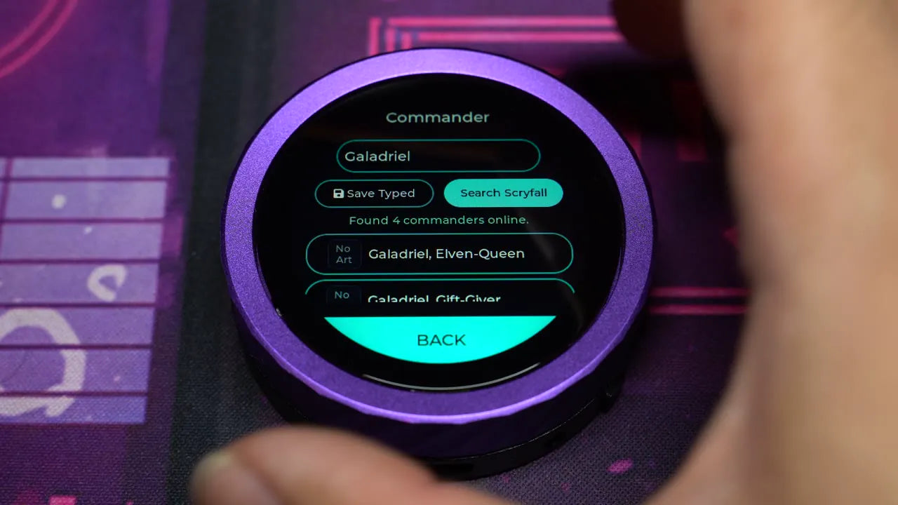 Commander search results