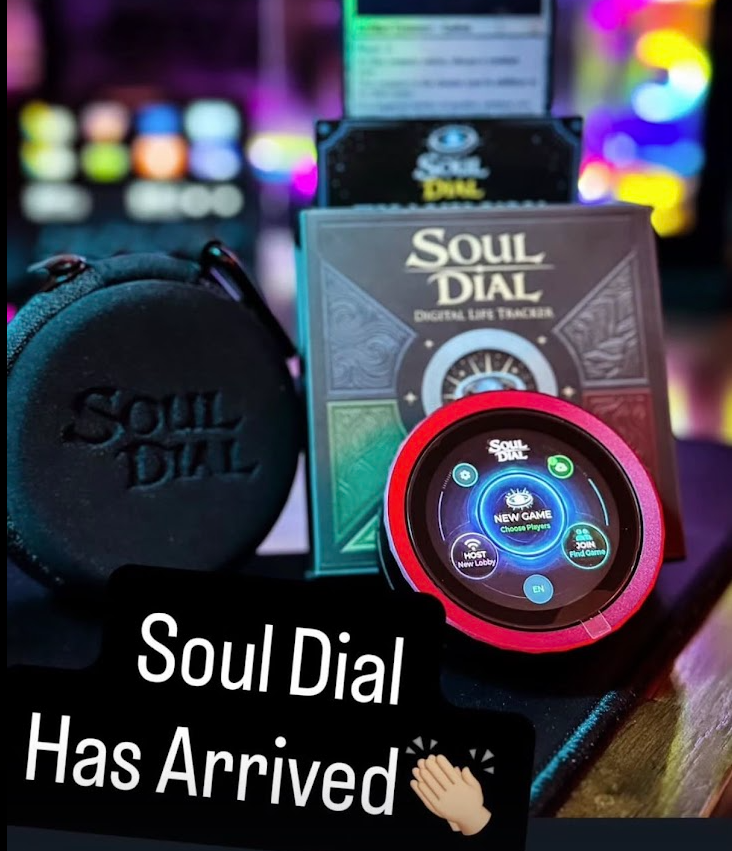 Soul Dial customer setup on a Commander table