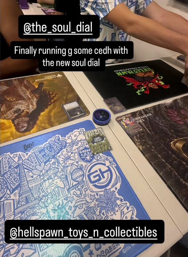 Soul Dial in the centre of a competitive Commander pod